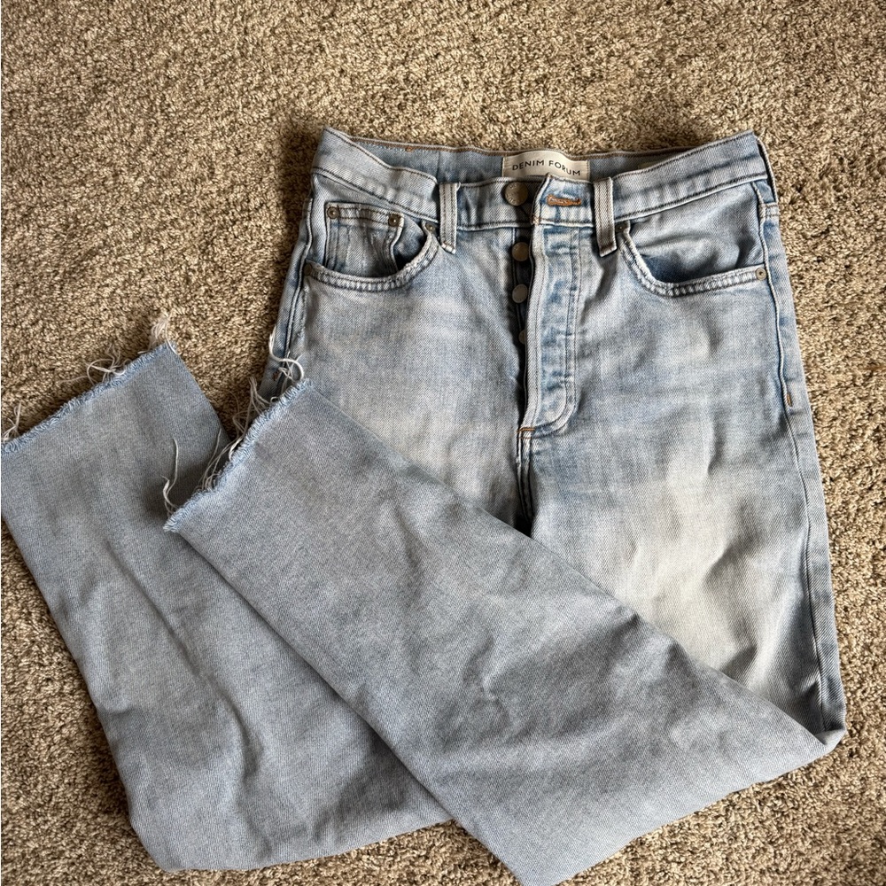 Denim forum Arlo High Rise Straight Jeans (25)